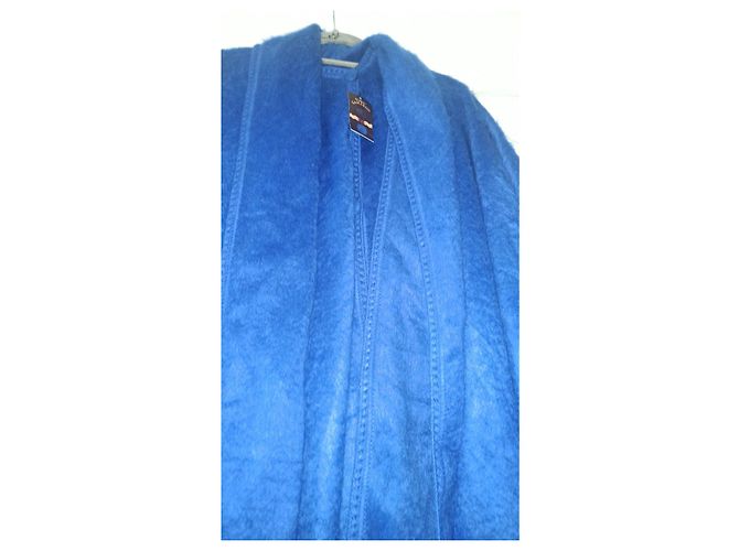 Autre Marque Capa de lana de alpaca azul real - vista 6