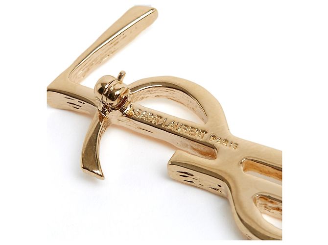 Spilla Cassandre Yves Saint Laurent 2025 Media Dorata YSL Spilla Pristine D'oro - vista 4
