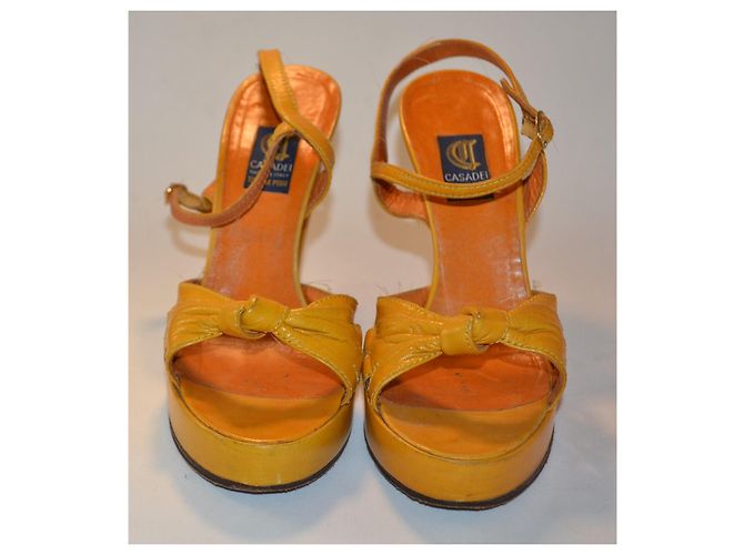 Sandali Casadei in pelle gialli Giallo - vista 2