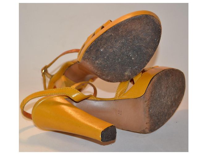 Sandali Casadei in pelle gialli Giallo - vista 4