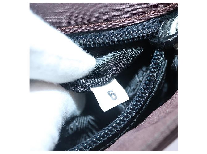 Vintage Handtasche Prada Tessuto Braun - Ansicht 7