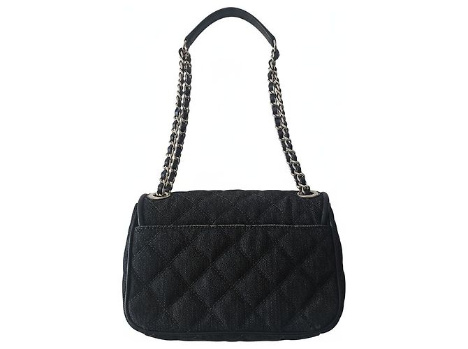 Borsa a tracolla Michael Kors Sloan trapuntata blu navy denim pelle - vista 2