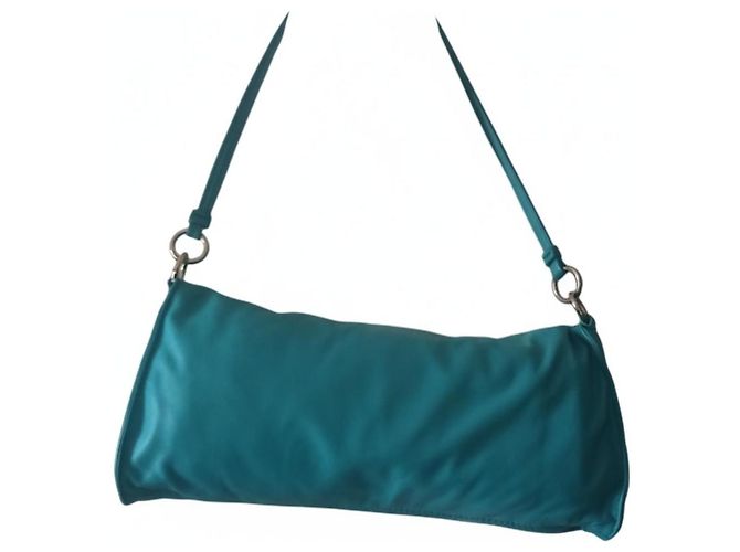 Borsa Baguette Just Cavalli in Pelle di Agnello Turchese - vista 2