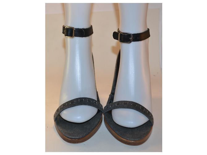 Sandali Versus in pelle e denim Multicolore - vista 2