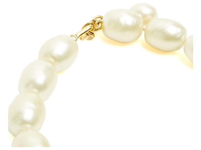 Collana Choker in Perle Fancy e Camelia Gripoix 1998 di Chanel D'oro - vista 3