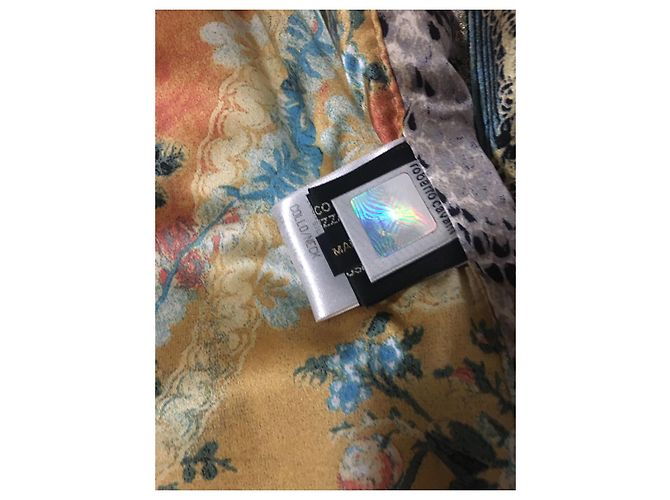 Abrigo de cuero Roberto Cavalli con cuello de piel de zorro Marrón Beige Castaño - vista 4