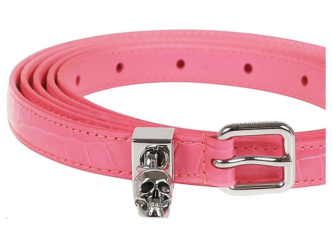 Alexander McQueen Doppel-Wickelgürtel Pink - Ansicht 3
