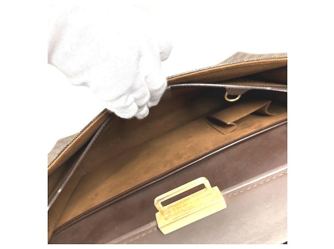 Borsa Louis Vuitton Damier Altona GM Marrone Damier ebene - vista 12