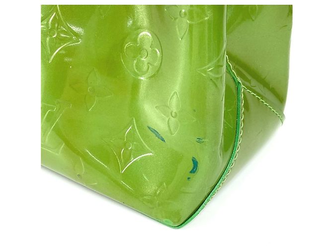 Borsa Tote Wilshire Boulevard in Monogram Vernis di Louis Vuitton Verde - vista 10