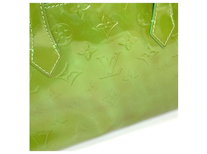 Borsa Tote Wilshire Boulevard in Monogram Vernis di Louis Vuitton Verde - vista 11