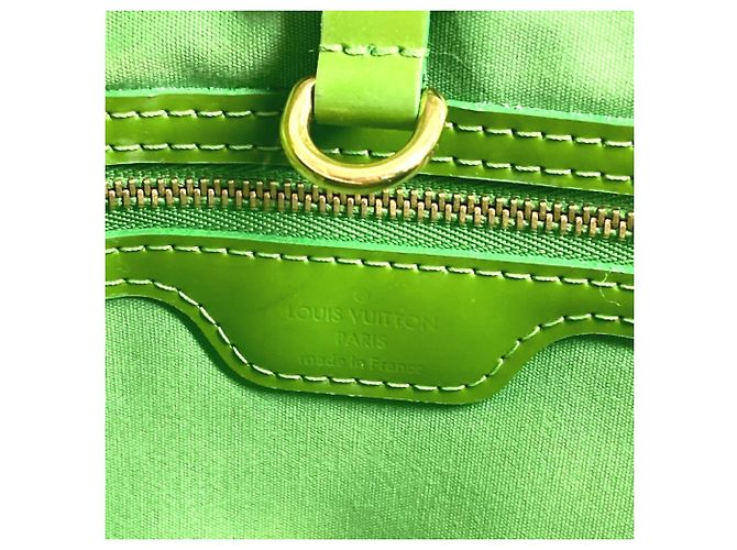 Borsa Tote Wilshire Boulevard in Monogram Vernis di Louis Vuitton Verde - vista 14