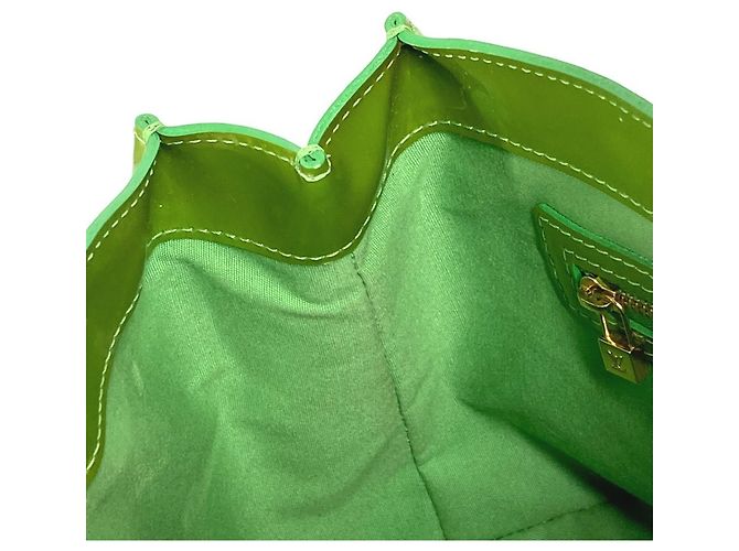 Borsa Tote Wilshire Boulevard in Monogram Vernis di Louis Vuitton Verde - vista 16