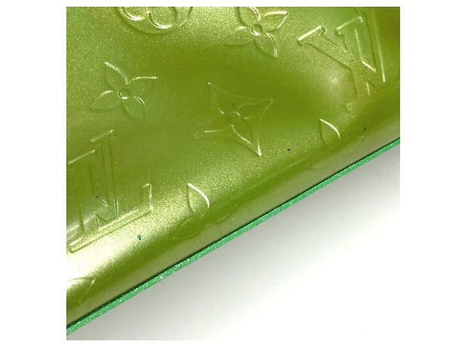 Borsa Tote Wilshire Boulevard in Monogram Vernis di Louis Vuitton Verde - vista 18