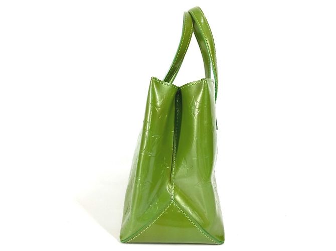 Borsa Tote Wilshire Boulevard in Monogram Vernis di Louis Vuitton Verde - vista 3
