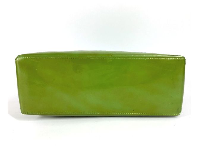 Borsa Tote Wilshire Boulevard in Monogram Vernis di Louis Vuitton Verde - vista 5