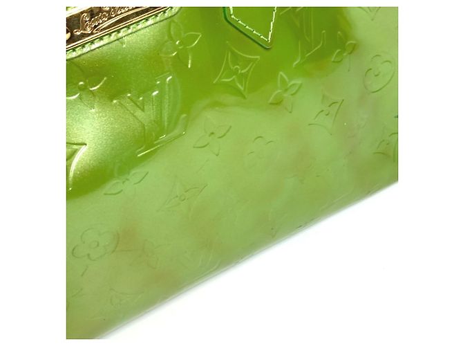 Borsa Tote Wilshire Boulevard in Monogram Vernis di Louis Vuitton Verde - vista 9