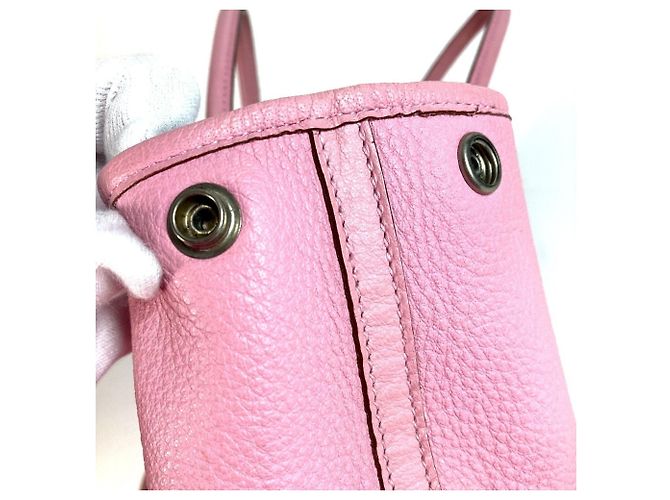 Borsa Tote Hermès Garden Party TPM in Negonda Rosa - vista 10
