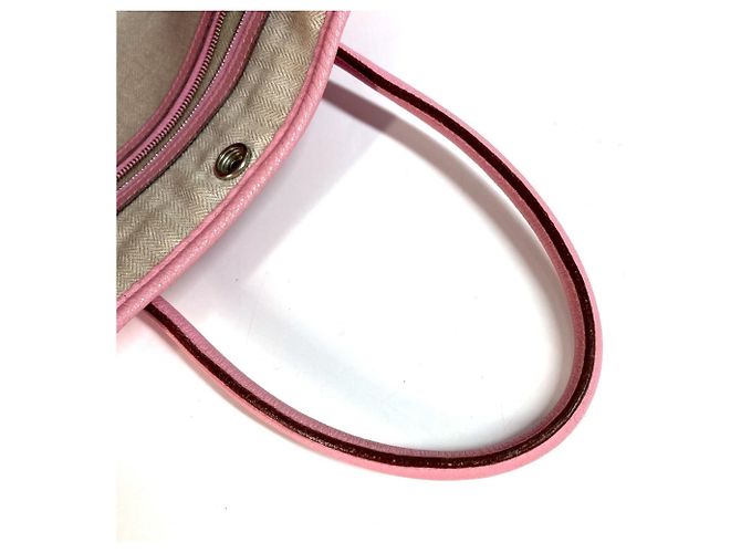 Borsa Tote Hermès Garden Party TPM in Negonda Rosa - vista 11