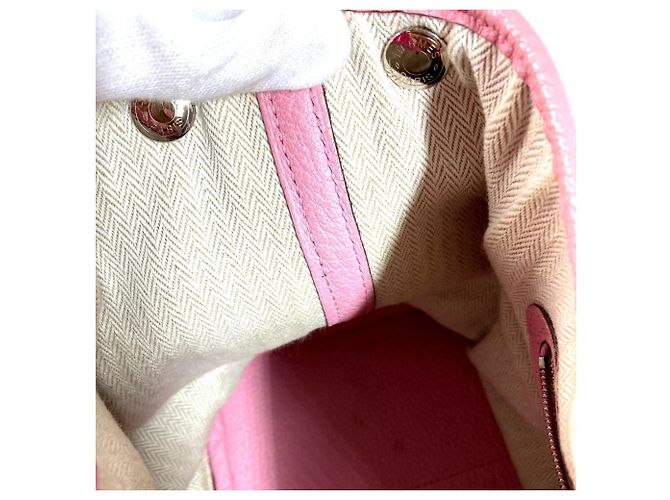 Borsa Tote Hermès Garden Party TPM in Negonda Rosa - vista 18