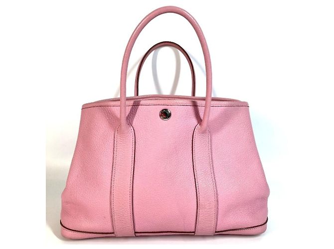 Borsa Tote Hermès Garden Party TPM in Negonda Rosa - vista 2