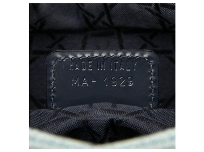Dior Blau Große Denim Cannage Tasche mit Acrylgriffen Lady Dior Hellblau - Ansicht 6