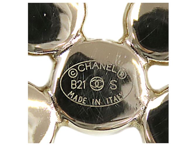 Barrette en perles dorées CC de Chanel - vue 4