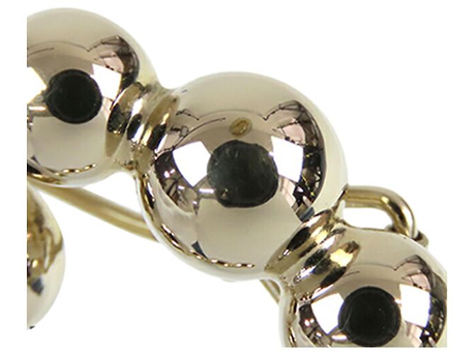 Barrette en perles dorées CC de Chanel - vue 5