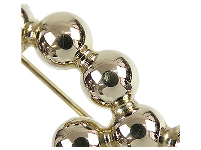 Barrette en perles dorées CC de Chanel - vue 6