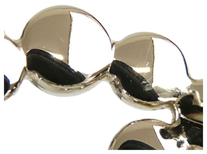 Barrette en perles dorées CC de Chanel - vue 7