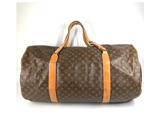 Louis Vuitton Monogram Sac Polochon 2-Wege Tasche Braun Monogramm - Ansicht 2