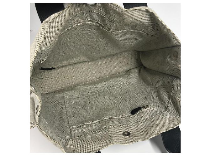 Borsa Tote Arne MM di Hermès Marrone Nero - vista 10