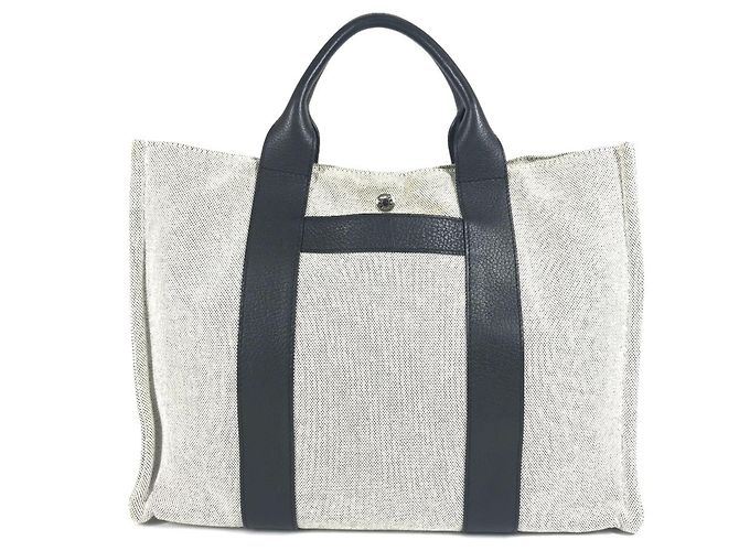 Borsa Tote Arne MM di Hermès Marrone Nero - vista 2