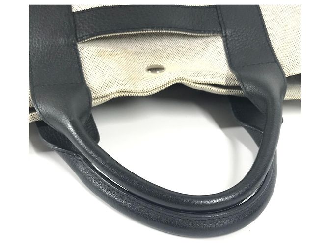 Borsa Tote Arne MM di Hermès Marrone Nero - vista 8