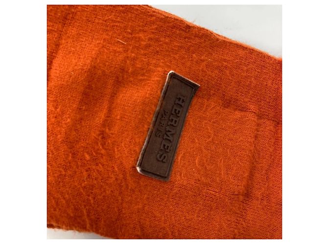 Enfaixamentos de pernas equestres Hermès Laranja - vista 3