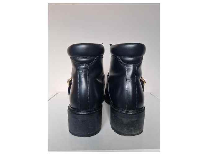 Stivaletti combat Sandro in pelle nera Nero - vista 2