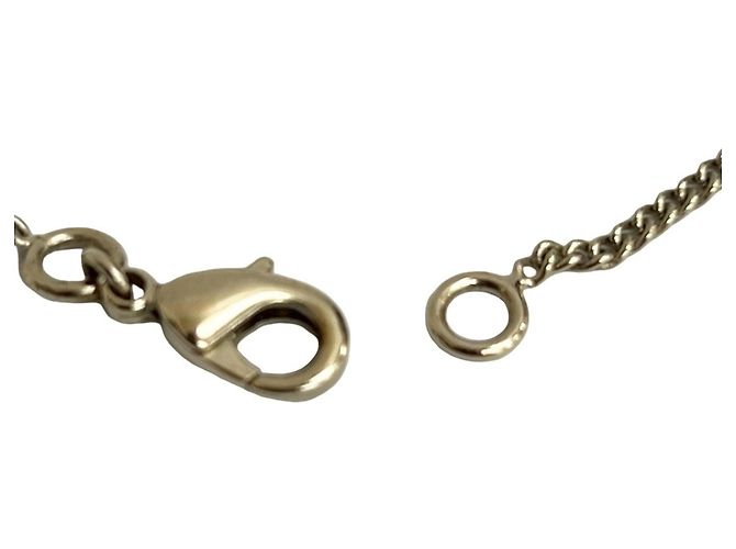 Collana Choker in perle finte placcata oro Chanel Coco Mark D'oro - vista 3