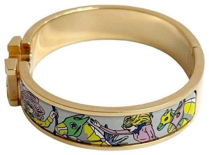 Hermès Gold Multicolor Charm Bracelet Mehrfarben Golden - Ansicht 3