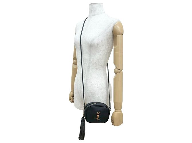 Bolso de hombro mini de cuero marrón Yves Saint Laurent Castaño - vista 2