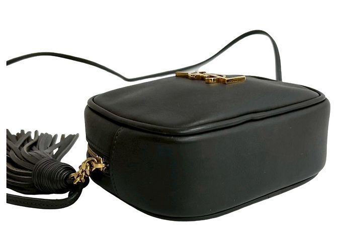 Bolso de hombro mini de cuero marrón Yves Saint Laurent Castaño - vista 7