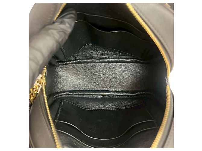 Bolso de hombro mini de cuero marrón Yves Saint Laurent Castaño - vista 9