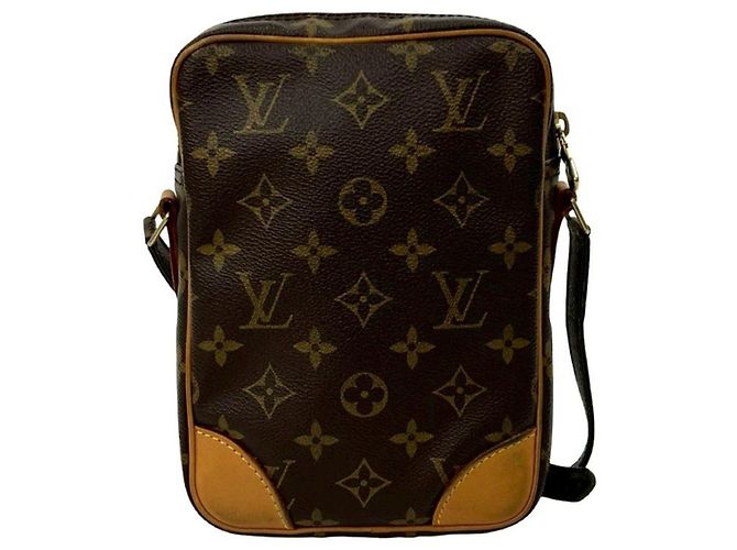 Borsa a spalla mini Danube in pelle Monogram Louis Vuitton Marrone - vista 3