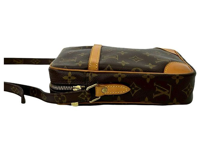 Borsa a spalla mini Danube in pelle Monogram Louis Vuitton Marrone - vista 5