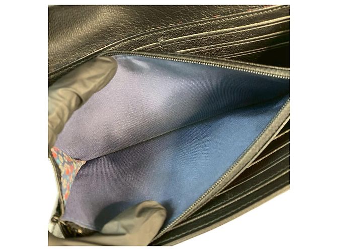 Lange Lederbörse mit Clover-Motiv Coco Mark von Chanel Schwarz - Ansicht 10