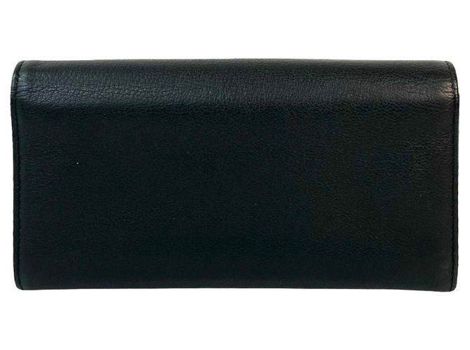 Lange Lederbörse mit Clover-Motiv Coco Mark von Chanel Schwarz - Ansicht 2