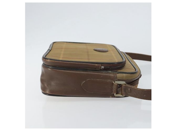 Burberry Nova check Shoulder bag Canvas Beige - view 3