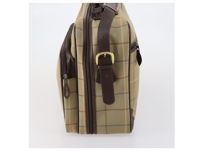 Bolsa Boston em canvas com estampa Nova Check da Burberry Bege - vista 3