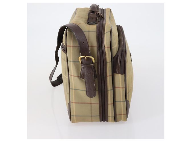 Bolsa Boston em canvas com estampa Nova Check da Burberry Bege - vista 4
