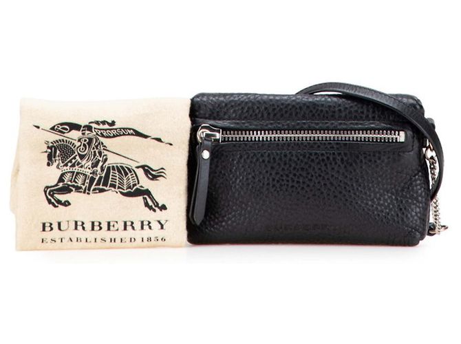 Borsa a tracolla Burberry Nova Check Nero - vista 12