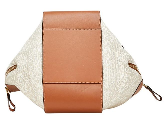 Borsa a mano/borse a spalla Hammock Small Anagram Repeat di Loewe Marrone Beige - vista 3