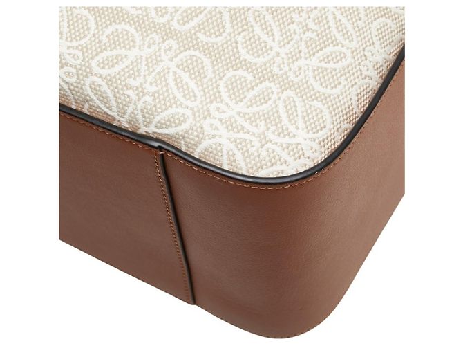 Borsa a mano/borse a spalla Hammock Small Anagram Repeat di Loewe Marrone Beige - vista 5